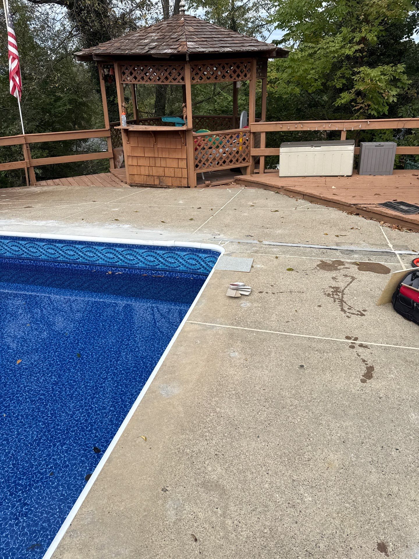 Davenport Pool Deck Project in McKees Rocks by Floors in a Day, Inc