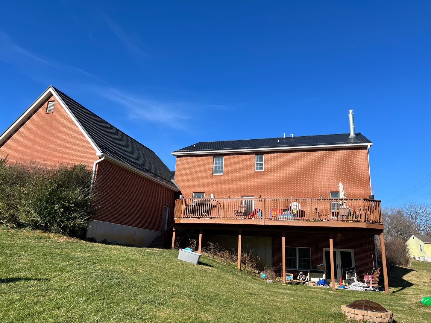 Residential Roofing Installation using Performance Panel Metal - Frost Black by RoofX 
