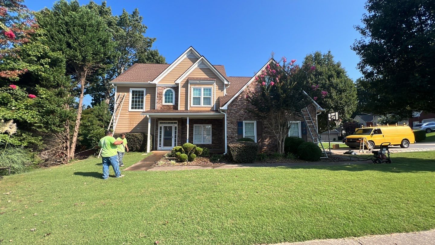 Full Exterior House Painting and Trim Refresh in Acworth by Swift Home Renovations