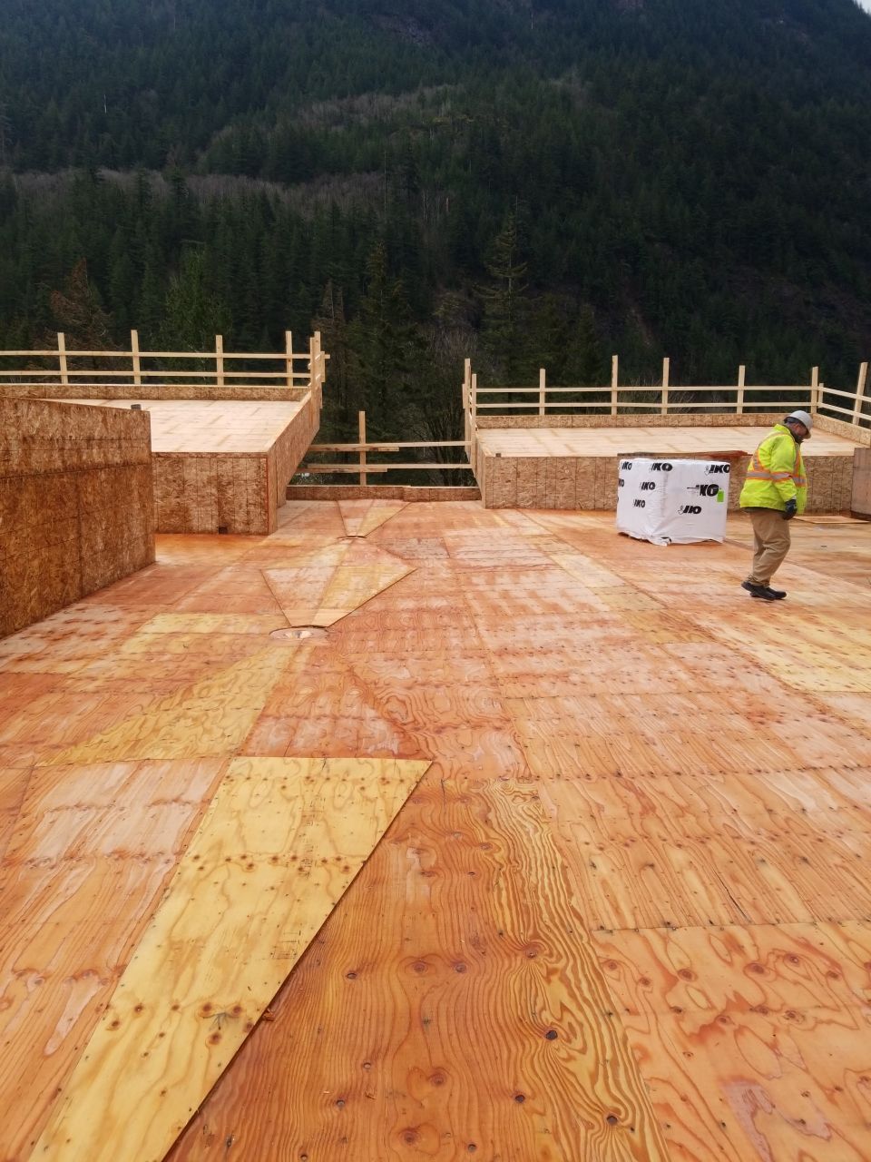 Commercial Roofing Installation using IKO 2ply sbs  by Top Notch Roofing Inc