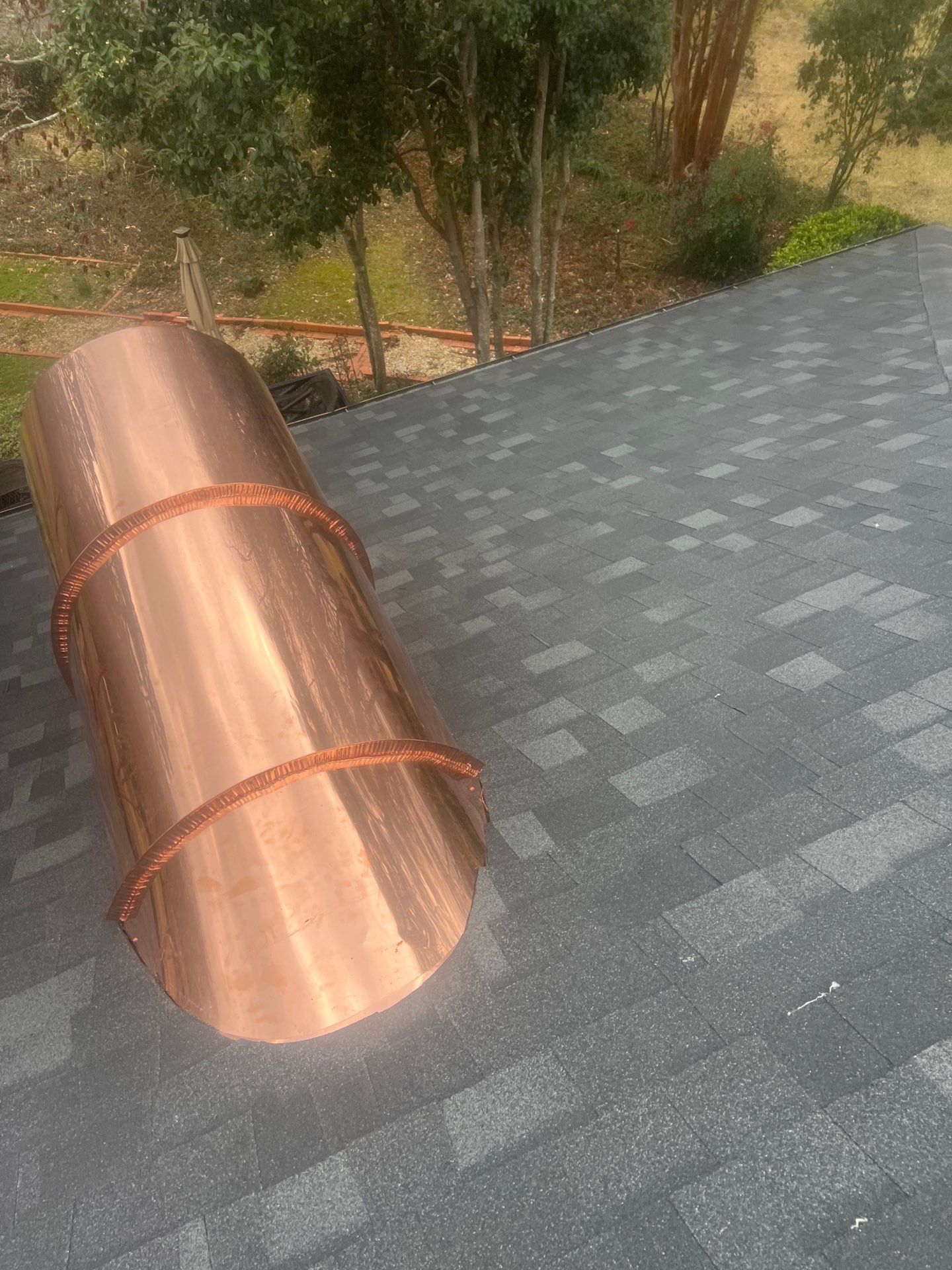Onyx Black Shingle w/ Copper Upgrades by IAM Roofing LLC