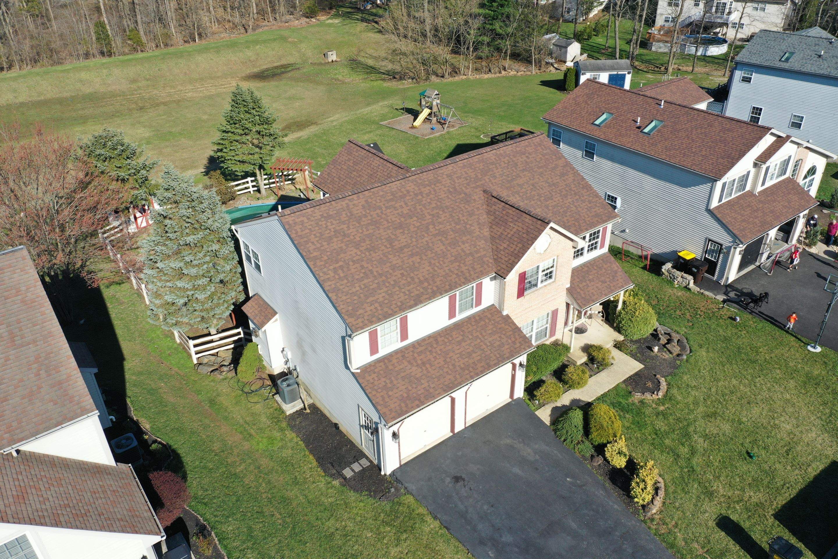 Roofing Installation using CertainTeed Landmark - Burnt Sienna by Storm Guard of Ches-Mont PA
