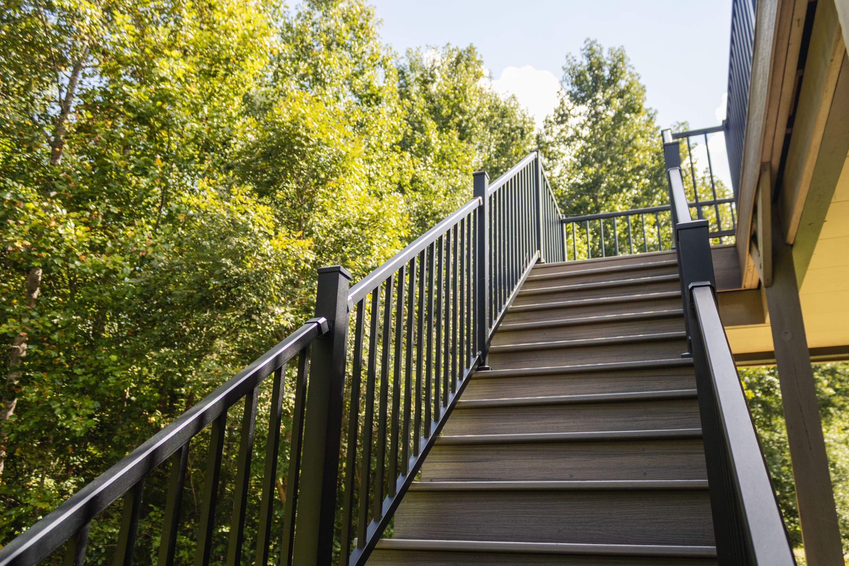 Woodstock, GA Deck Resurface using Trex Enhance Natural Series in the Rocky Harbor Color by Nelson Exteriors 
