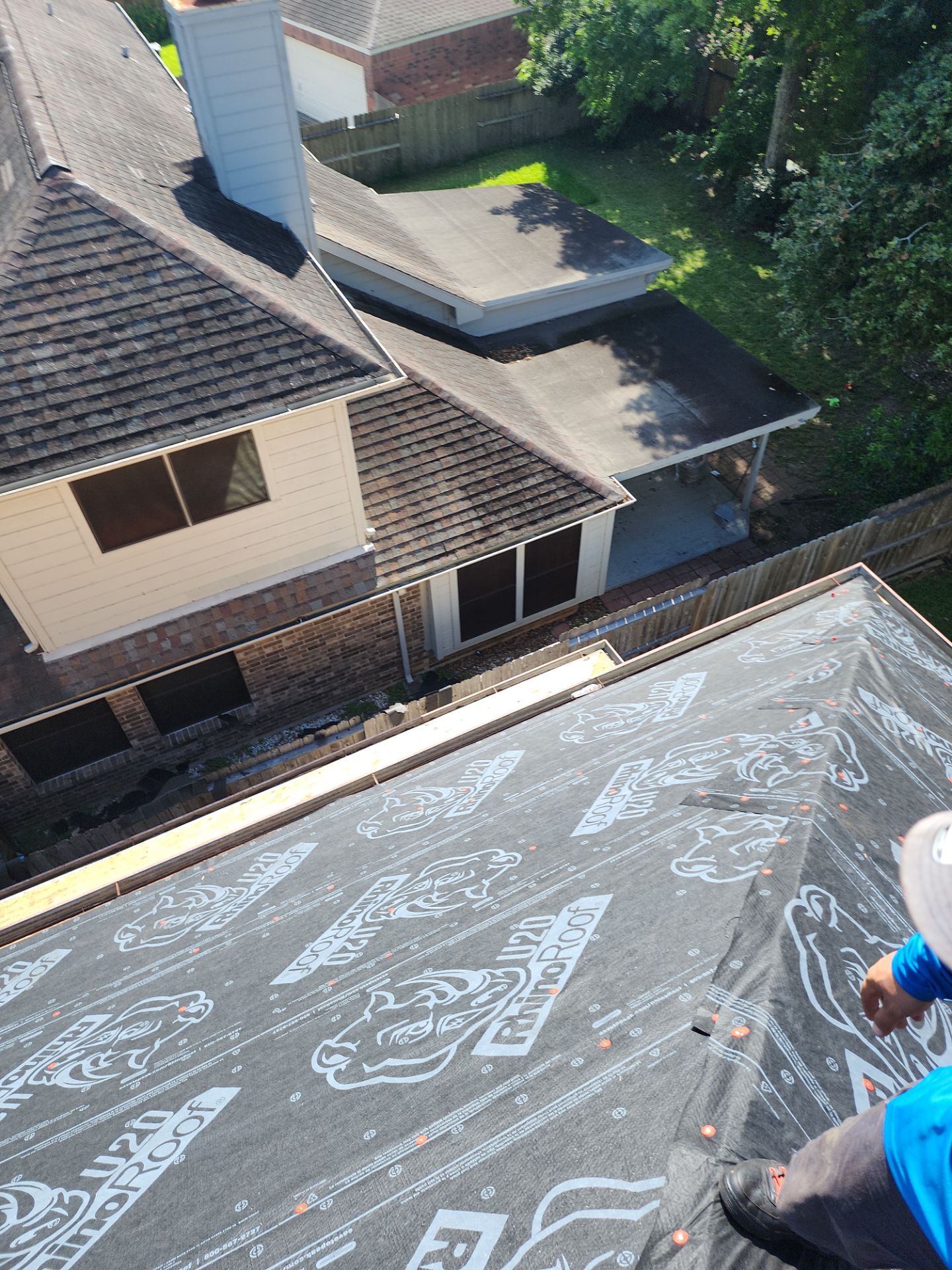 Residential Roofing Installation using Owen's Corning Duration (Lifetime) Shingles by Roof Repair Company