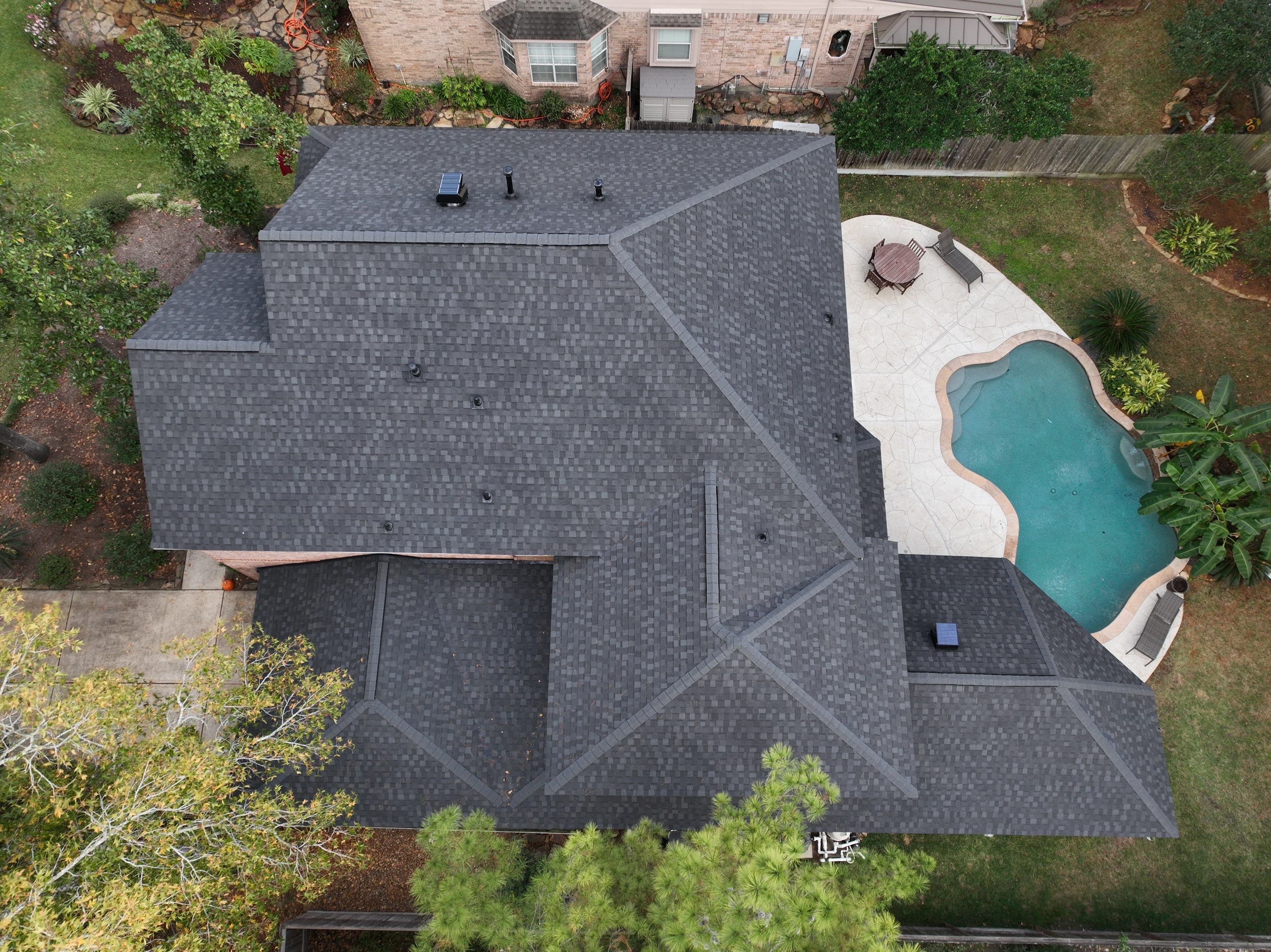 Tamko Titan XT - Rustic Black - High Profile Hip & Ridge by Roof Concepts Construction