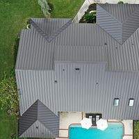 24ga 1.5" Mechanical Seam Dark Bronze  by Total Roofing System The Metal Roof Experts