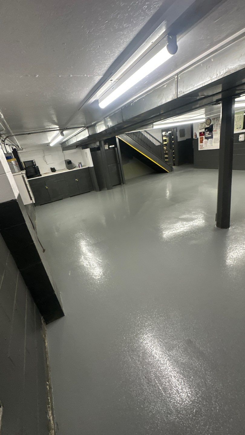 Industrial Grey Grit Project in Mars by Floors in a Day, Inc