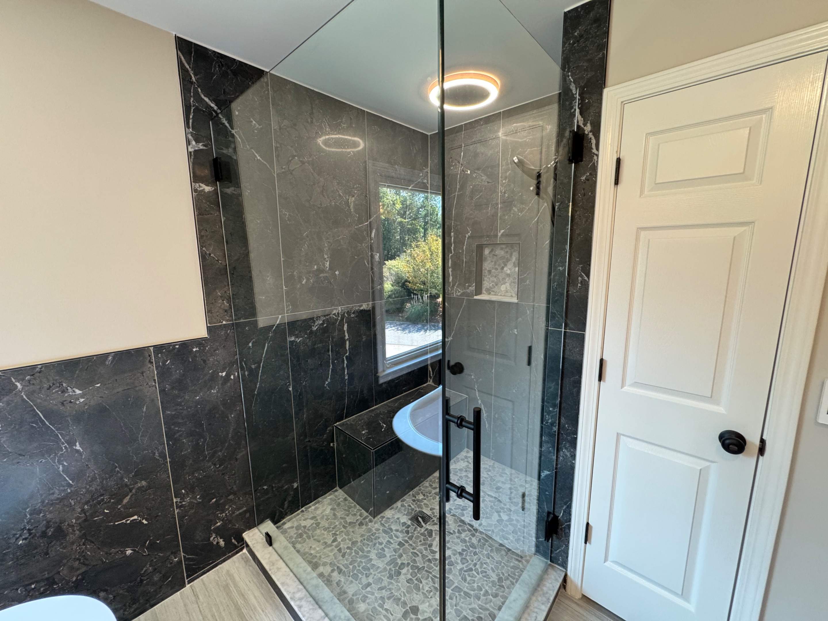 Master bathroom renovation by Prudencio