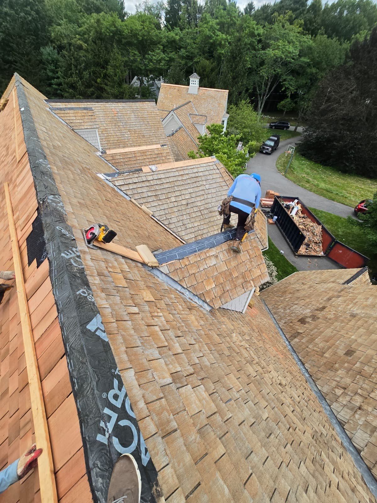 Cedar Shake Roof Restoration by Mighty Dog Roofing of Greater Middlesex County