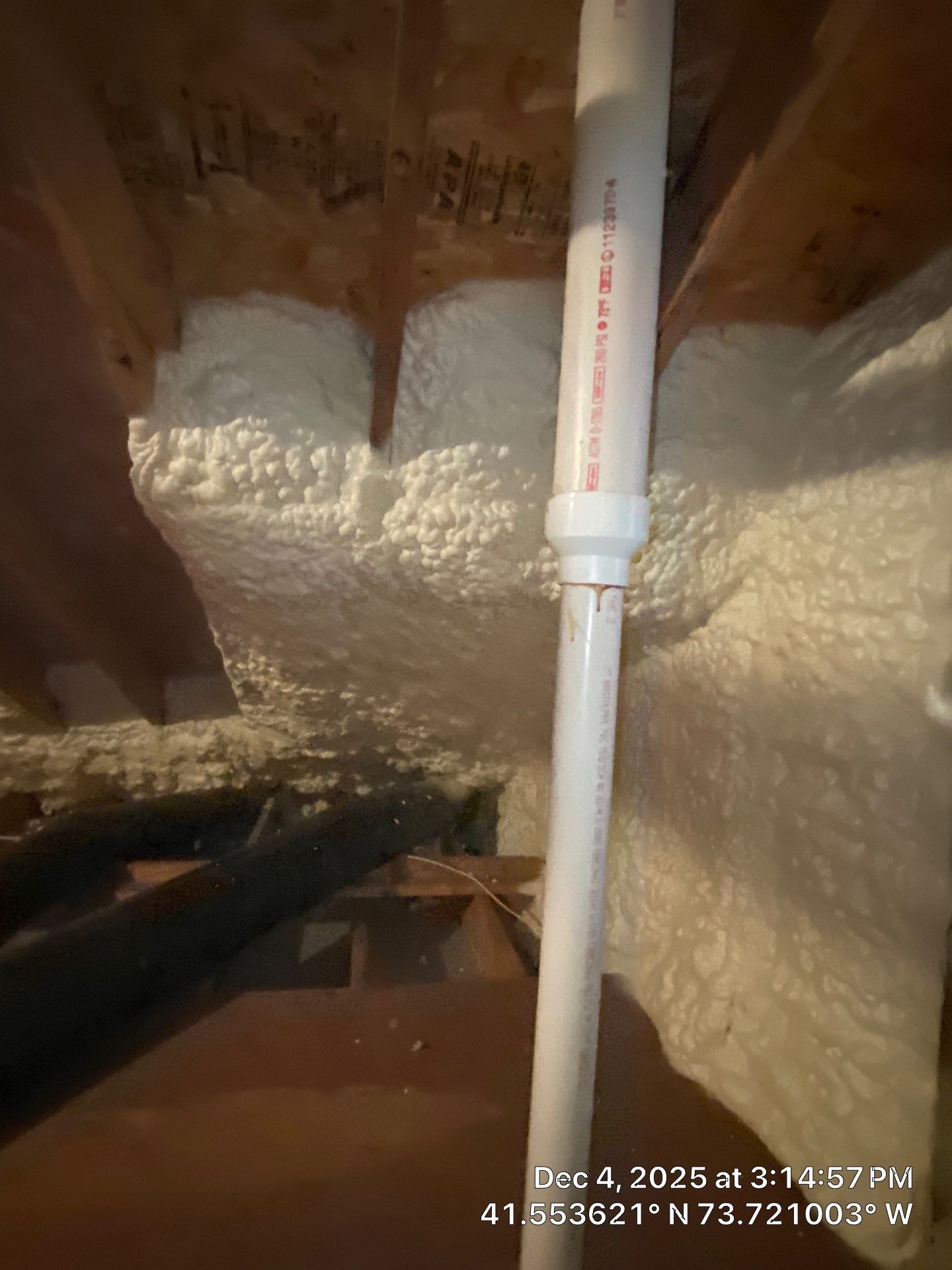 Attic Insulation using open cell spray foam by NYS Foam & Energy