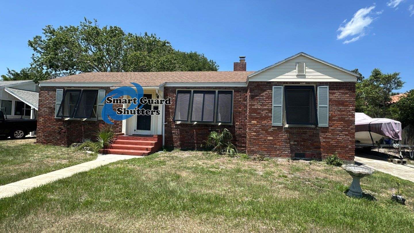 Impact Bahamas in Matte Jet Black by Smart Guard Shutters