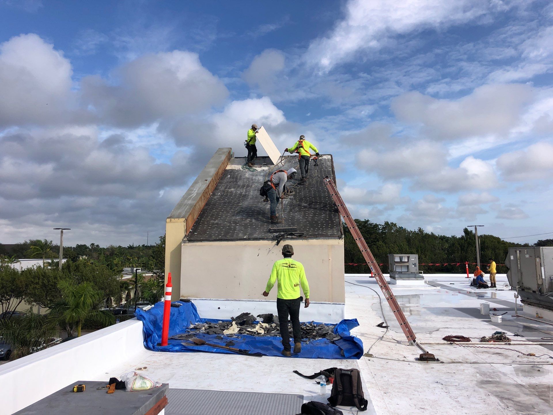 Commercial Re-Roof using GAF TPO by First Due Roofing