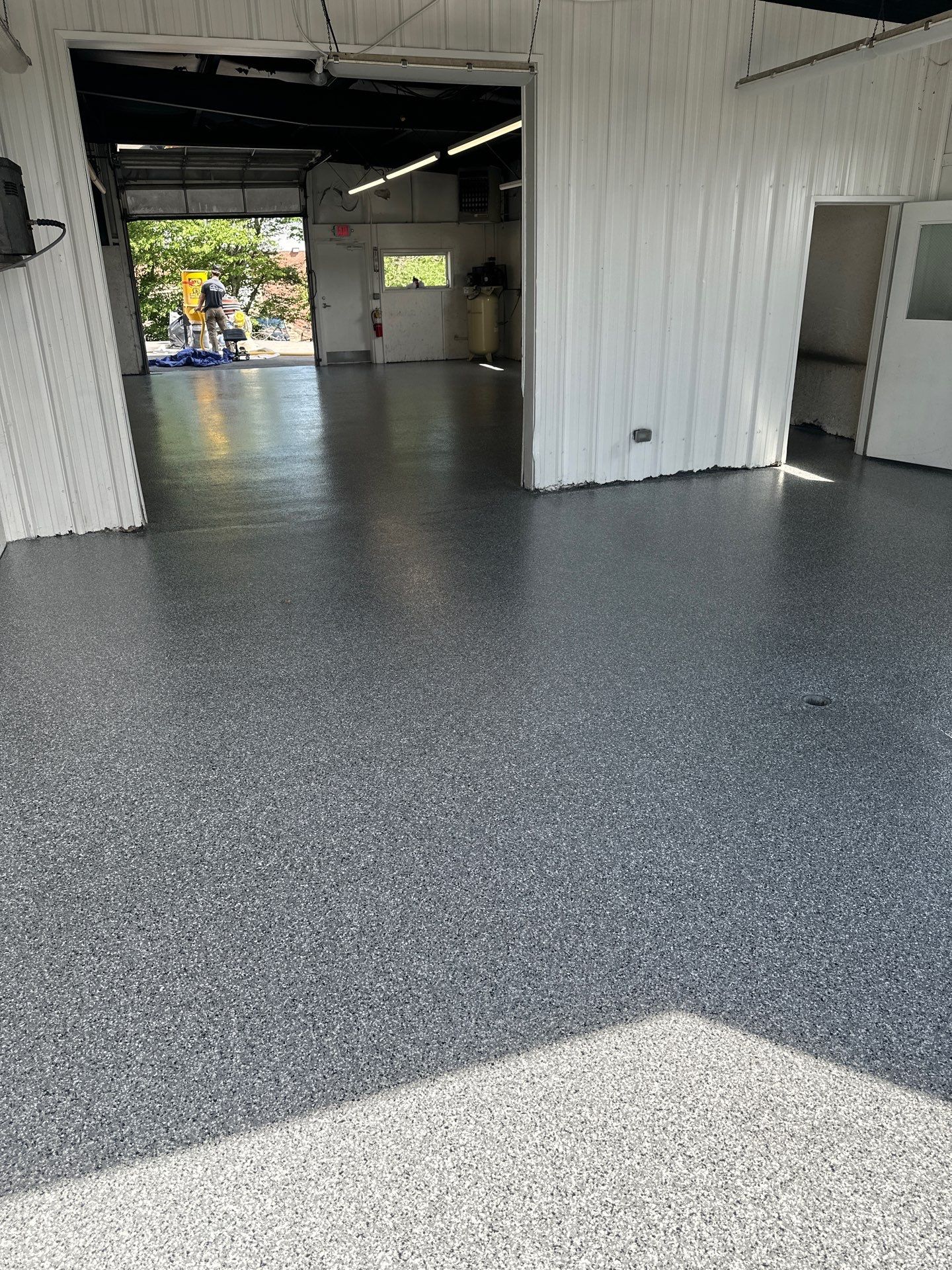 Commercial Floor Coating using Wombat by My Garage Floor Guys