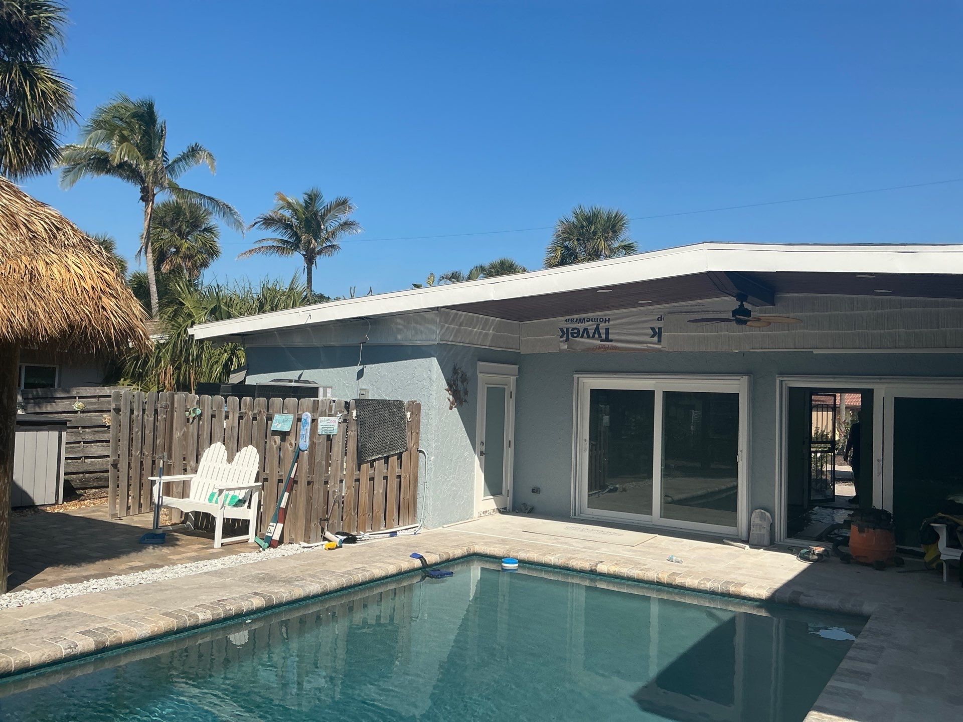New Metal Soffit and Fascia in Siesta Key FL by Gutter Professors
