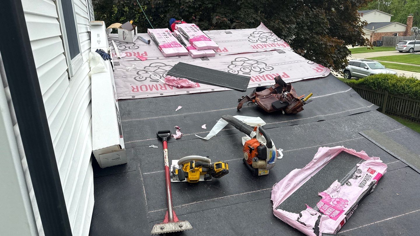 Roof Replacement using Owens Corning Estate Gray by 180 Contractors