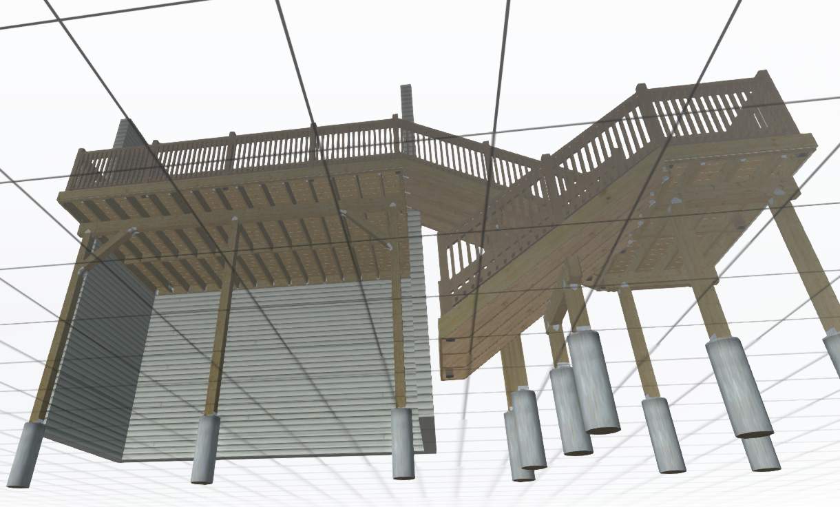 Million Dollar Lake - Deck and Fence by Pillar and Pine