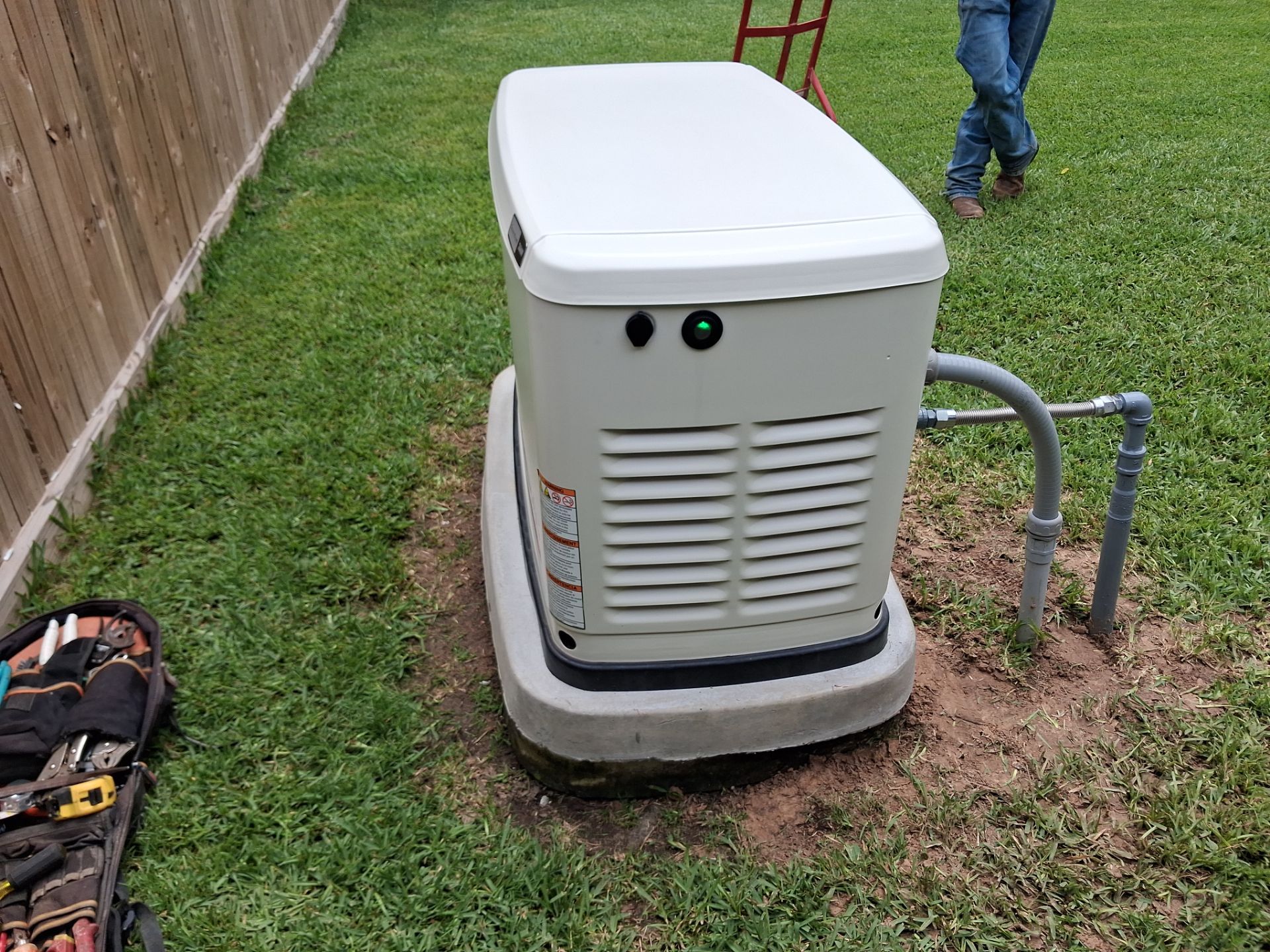 Residential Generac Standby Generator Installation in Houston, Texas by GenTex Elite Services