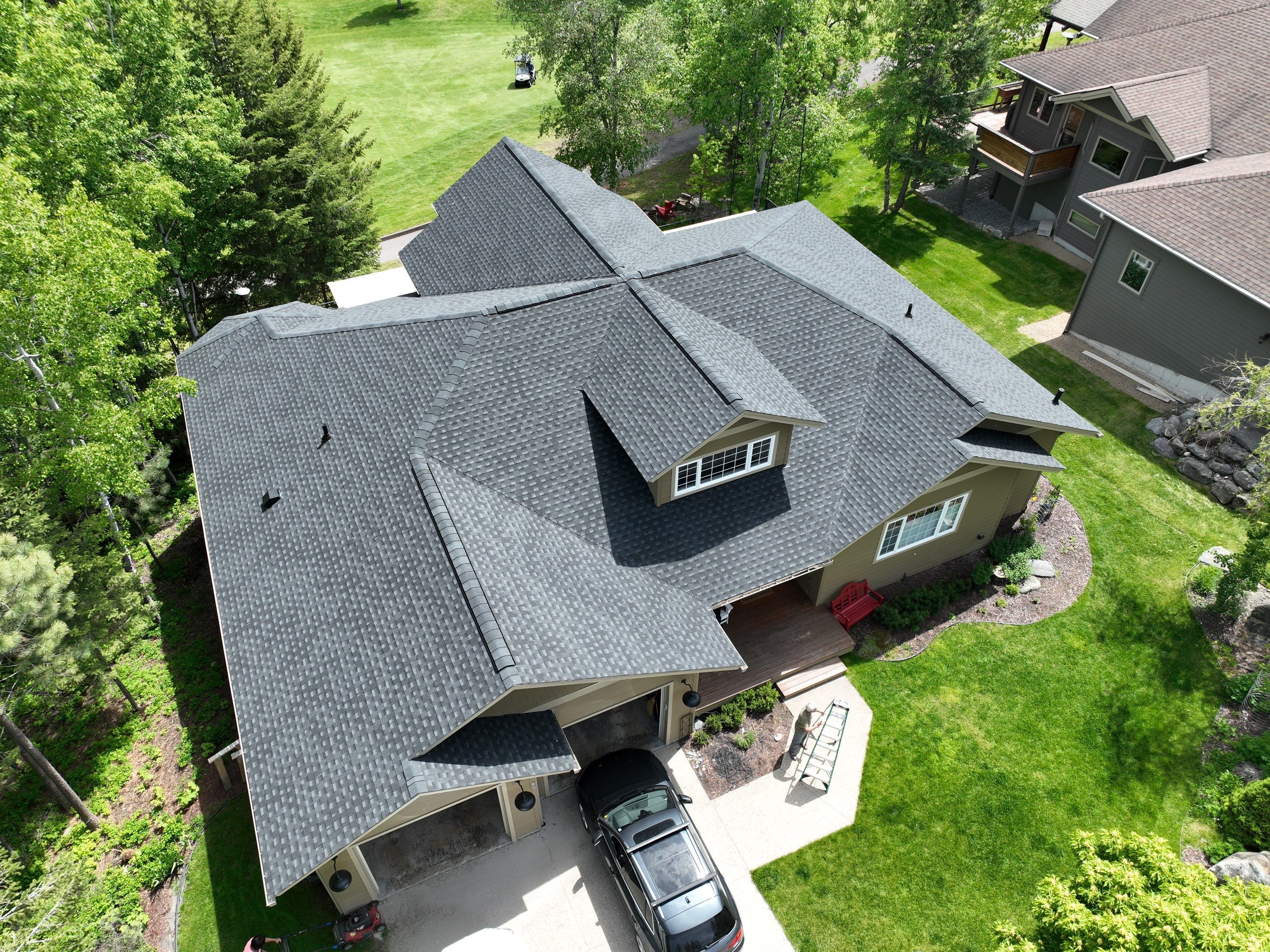 GAF HDZ Charcoal Roof Replacement  by Montana Roofing Solutions