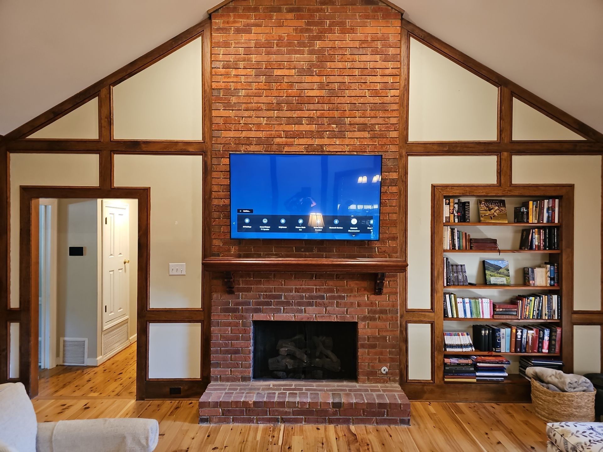 Fireplace TV Mounting Projects by Hangman Mounting & Installation 