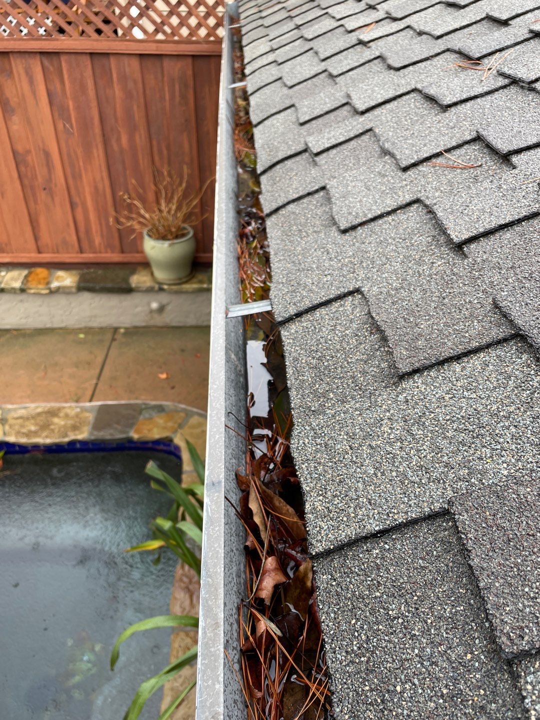 San Jose Gutter Cleaning on a 2 story home by All One Solar Shine