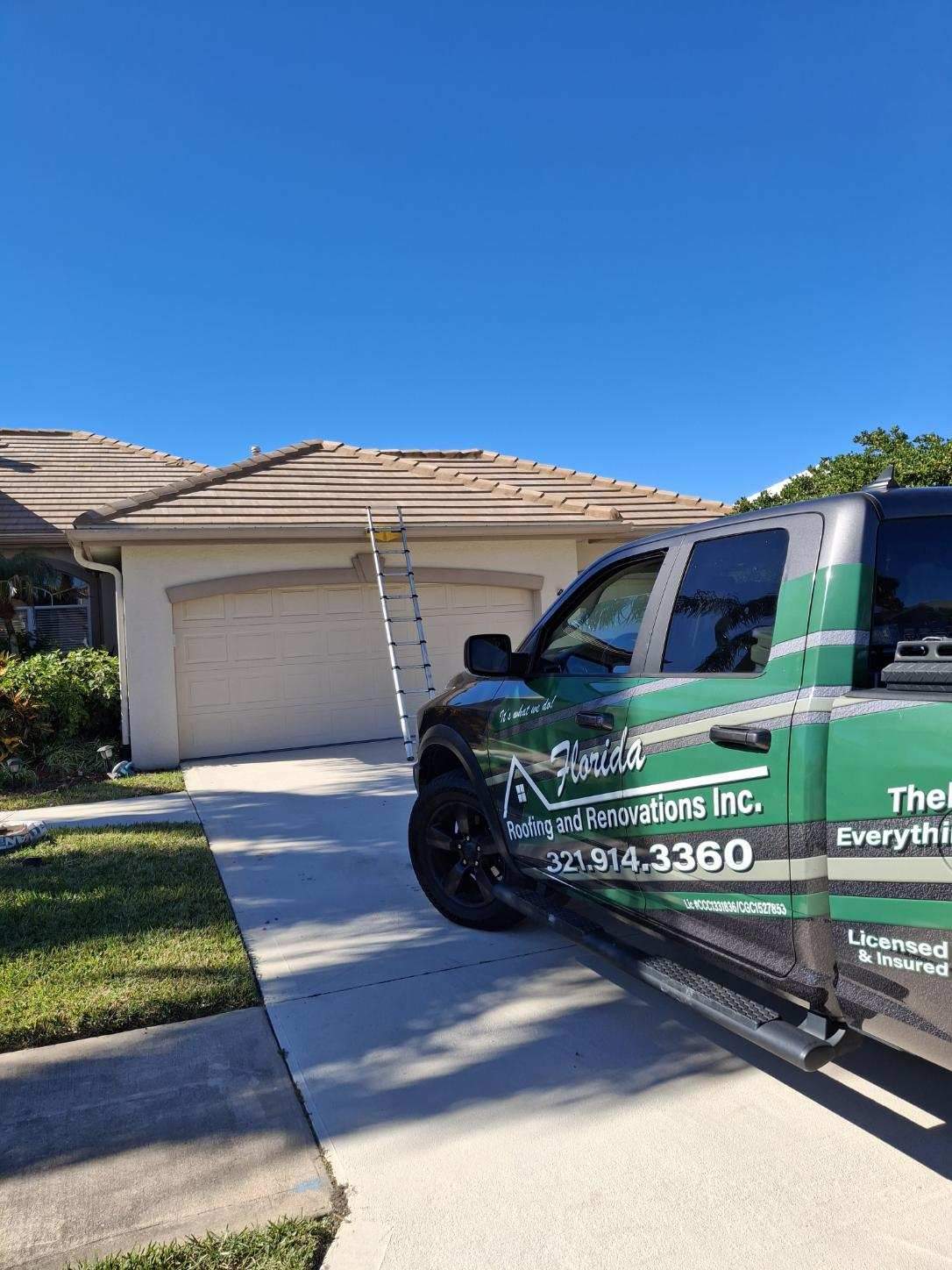 Residential Tile Roof Replacement in the Suntree Neighborhood of Melbourne by Florida Roofing and Renovations Inc.