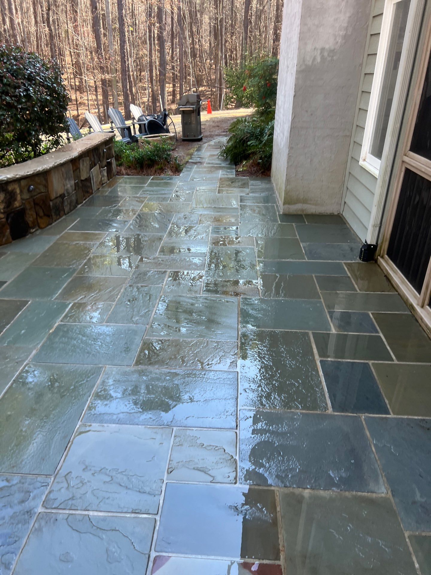 travertine  using Concrete Sealant by DuraSeal