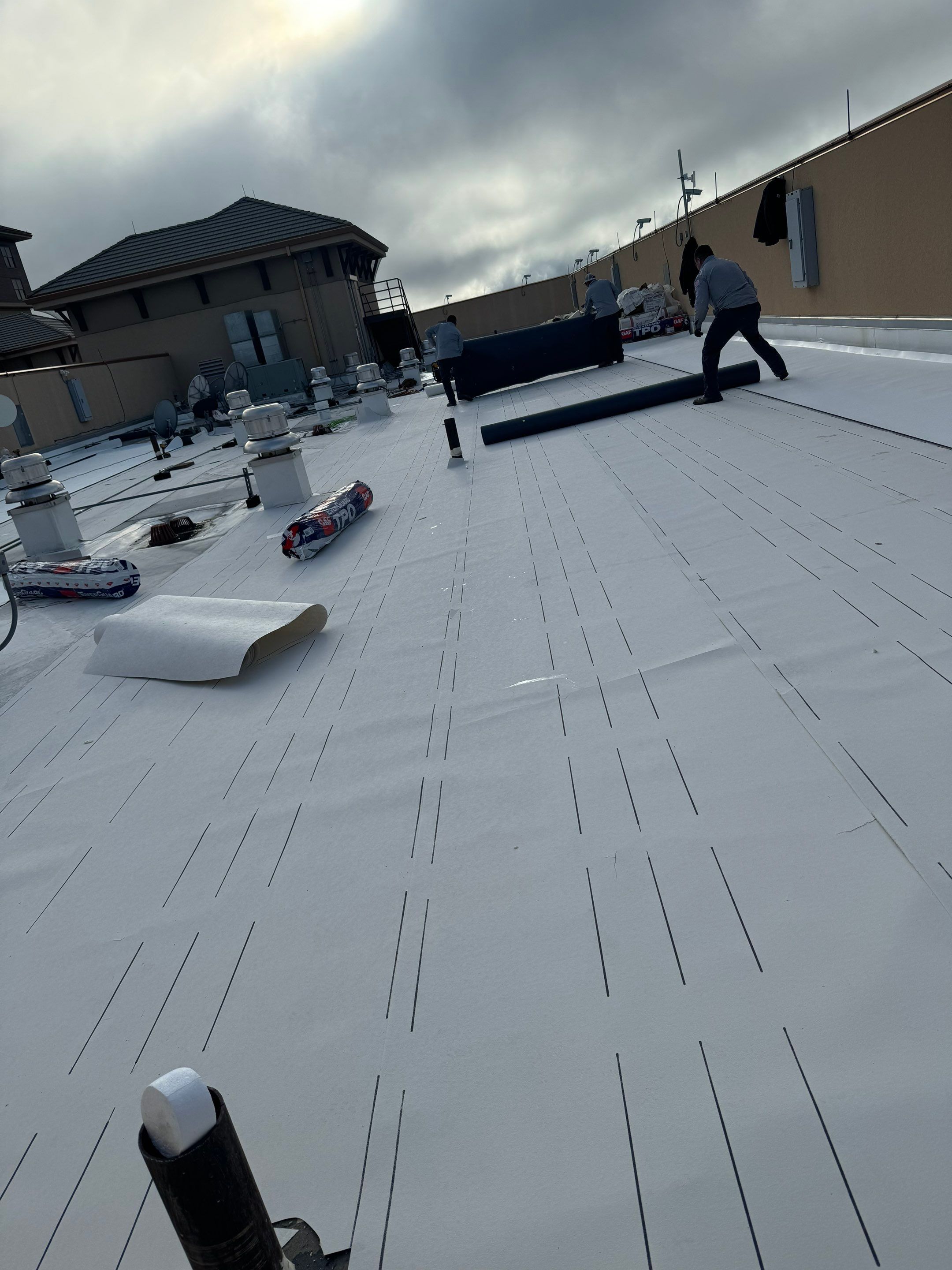 Commercial Roof Restoration by Grandmark Service Company