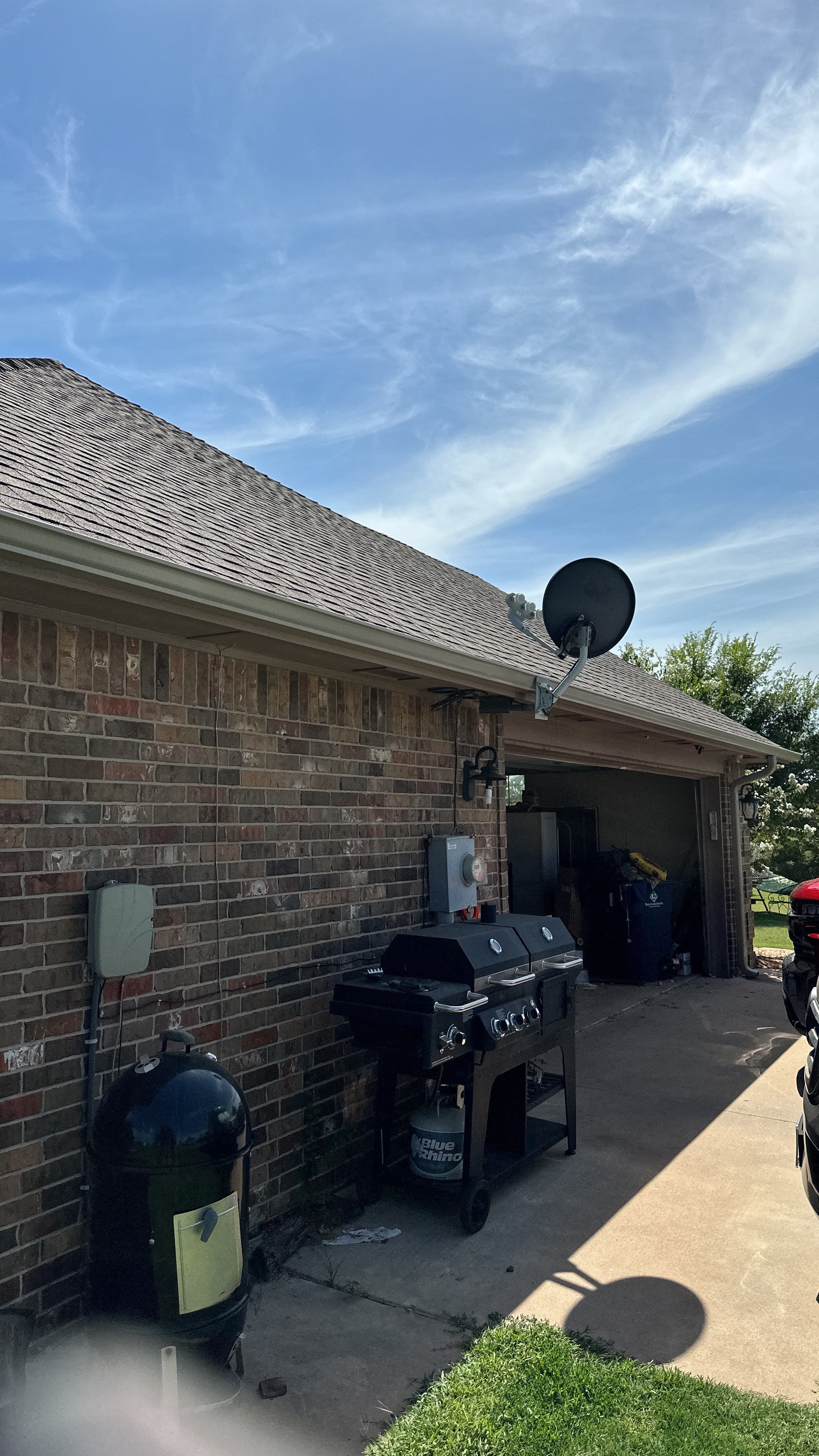Reroof using GAF HDZ Weathered Wood by Castillo Roofing