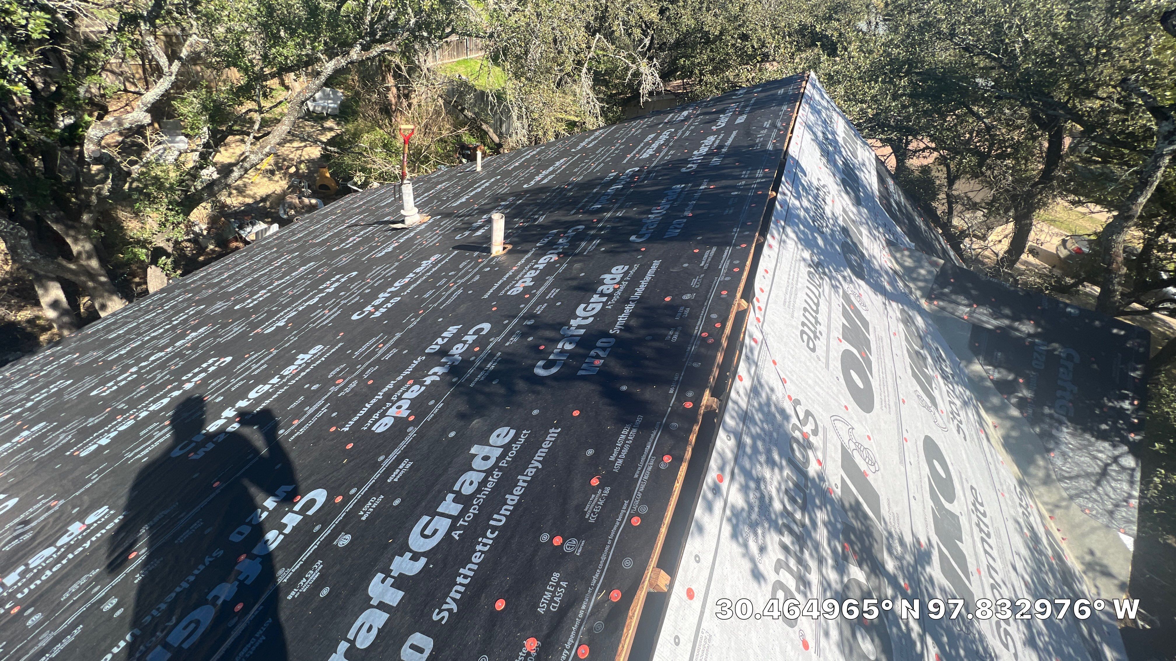 Cedar Park Roofing Replacement With Malarkey Vista AR Shingles and Decking Repair by Caliber Restoration LLC