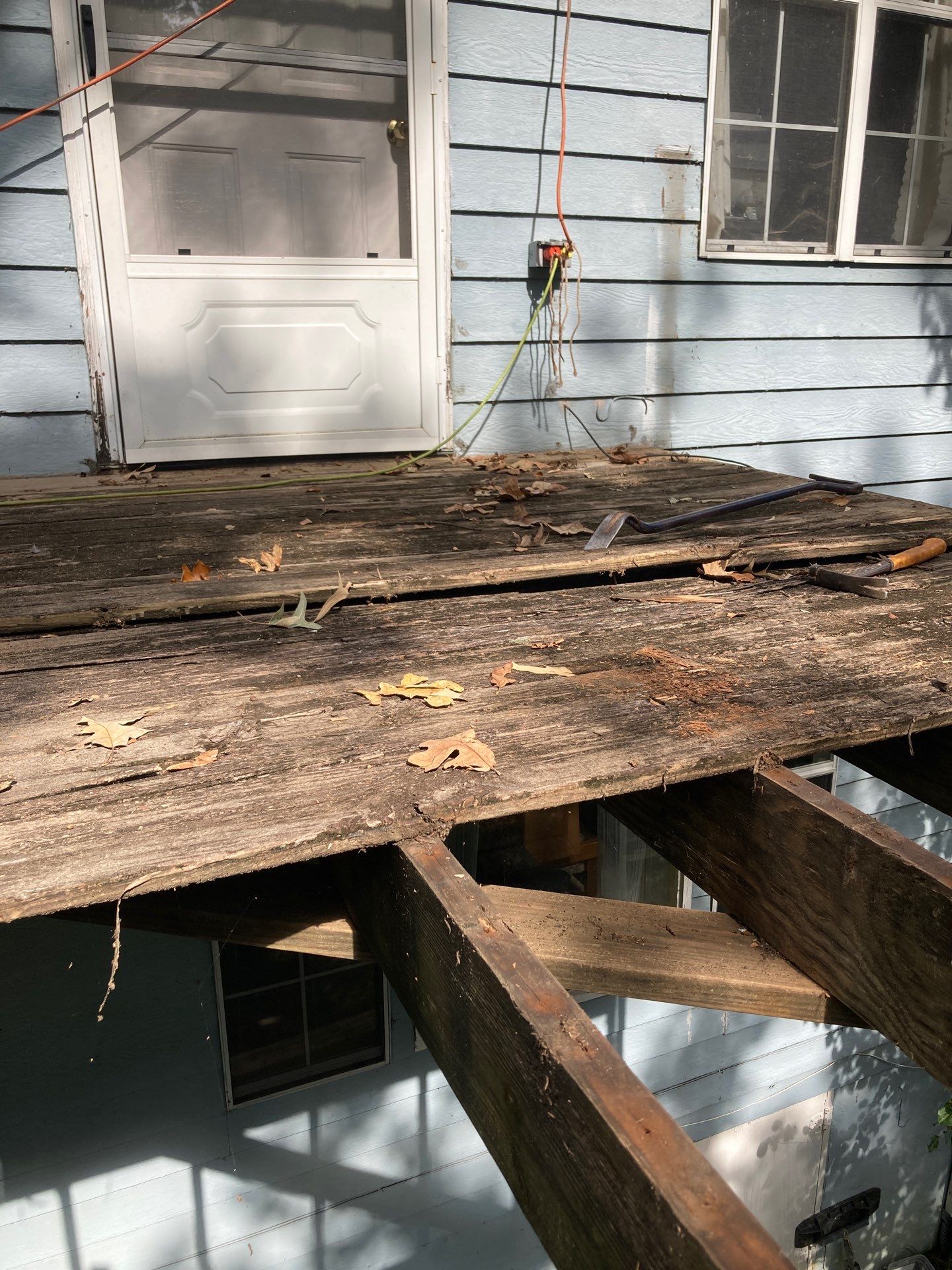 Deckorators Deck Resurface on Front Porch and Wood Deck Resurface on Back Deck by Nelson Exteriors 