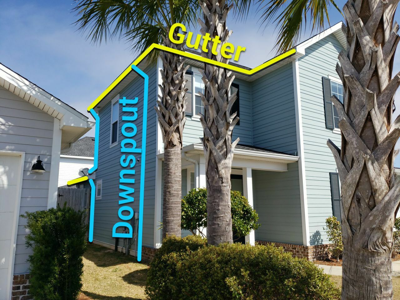 Gutter Installation Using White K-Style 6 Inch Seamless Gutters by Gutter Professors