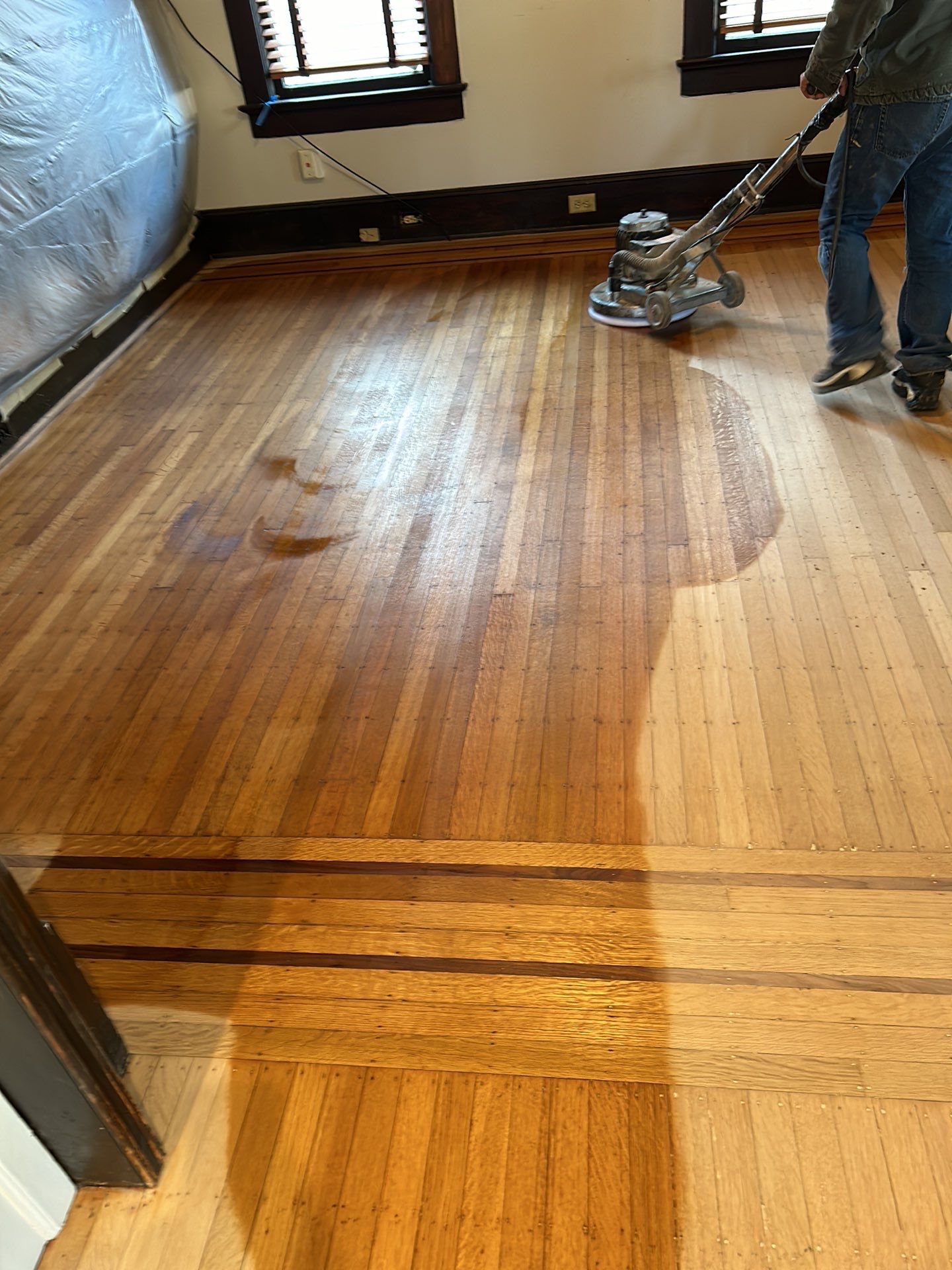 115 year old house - Oak refinish by Footprints Floors of East Atlanta