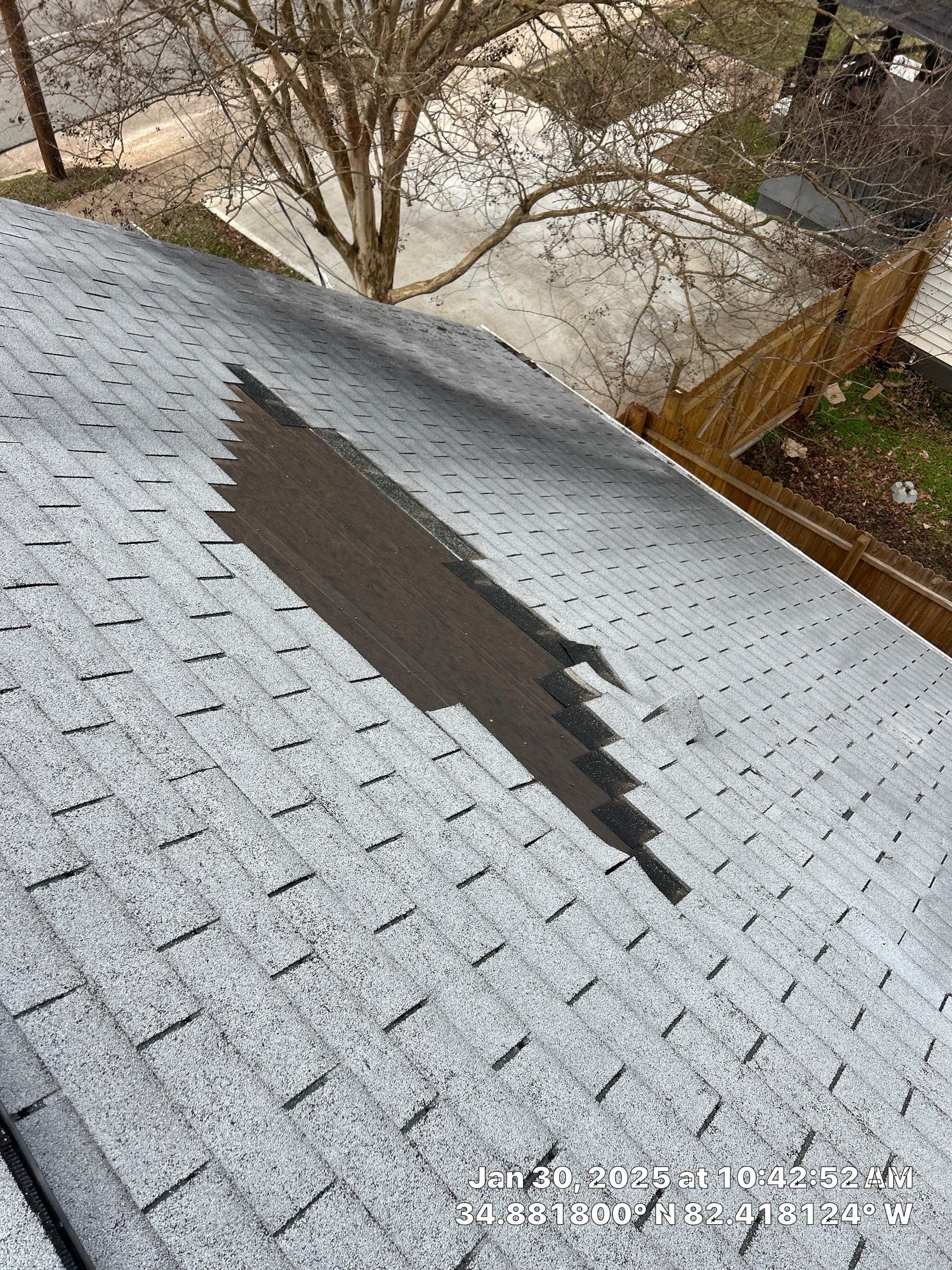 Landmark Shingle Roof Replacement and Decking Repair in Greenville by Roofers LLC