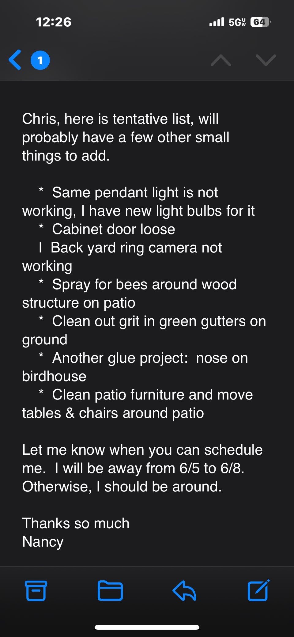 Honey do list by Laser Focused Solutions LLC