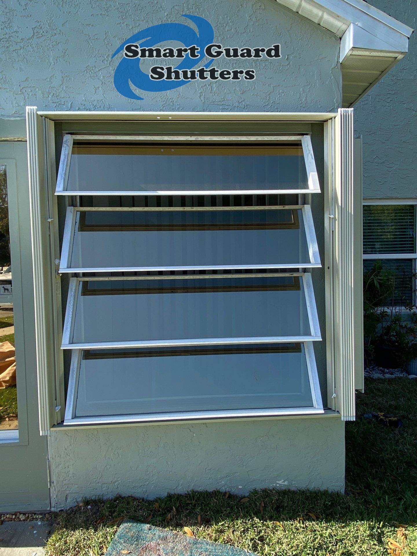 Accordions in Ivory by Smart Guard Shutters