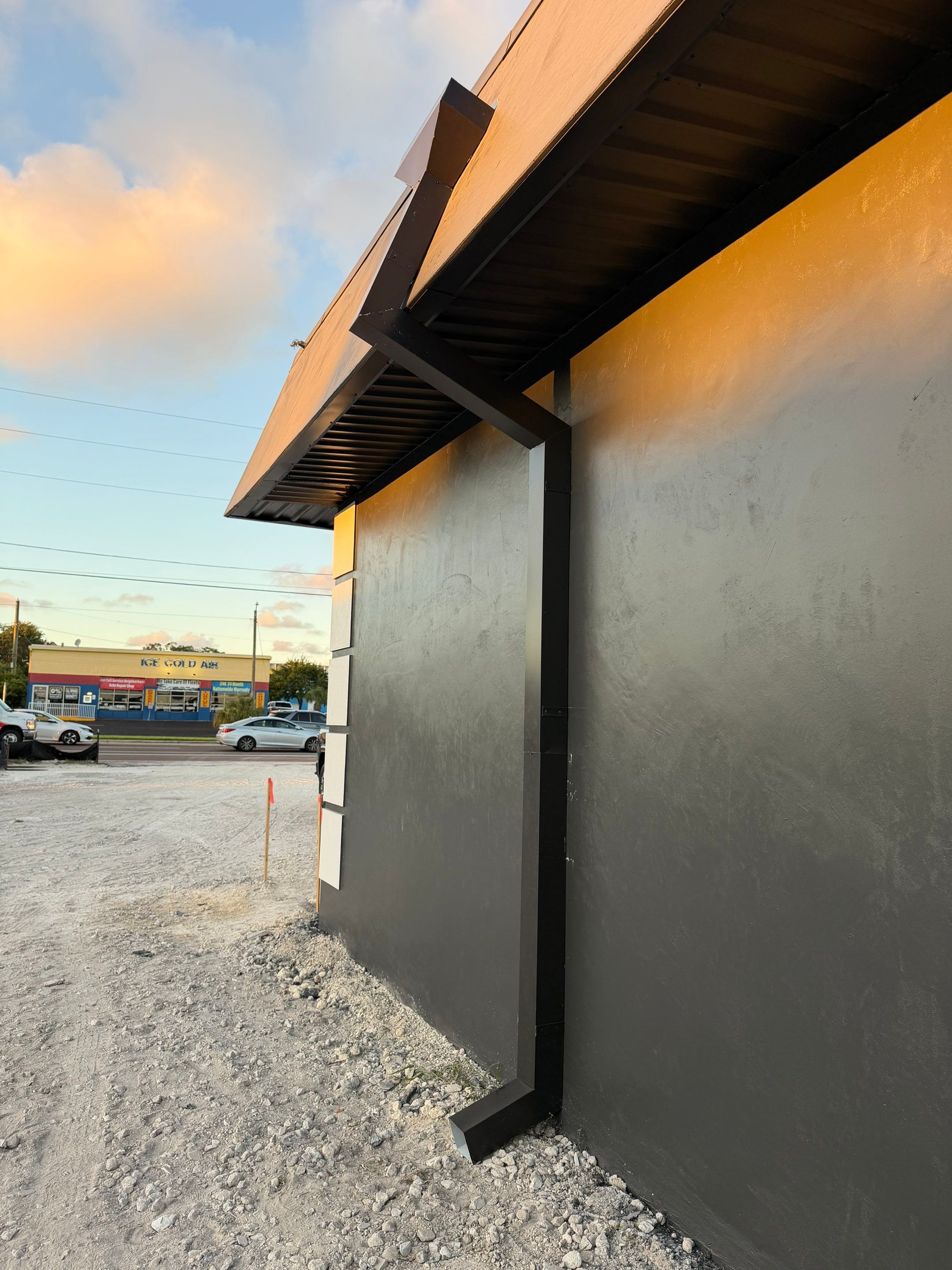 Commercial Gutter Installation Project in Clearwater FL by Gutter Professor by Gutter Professors
