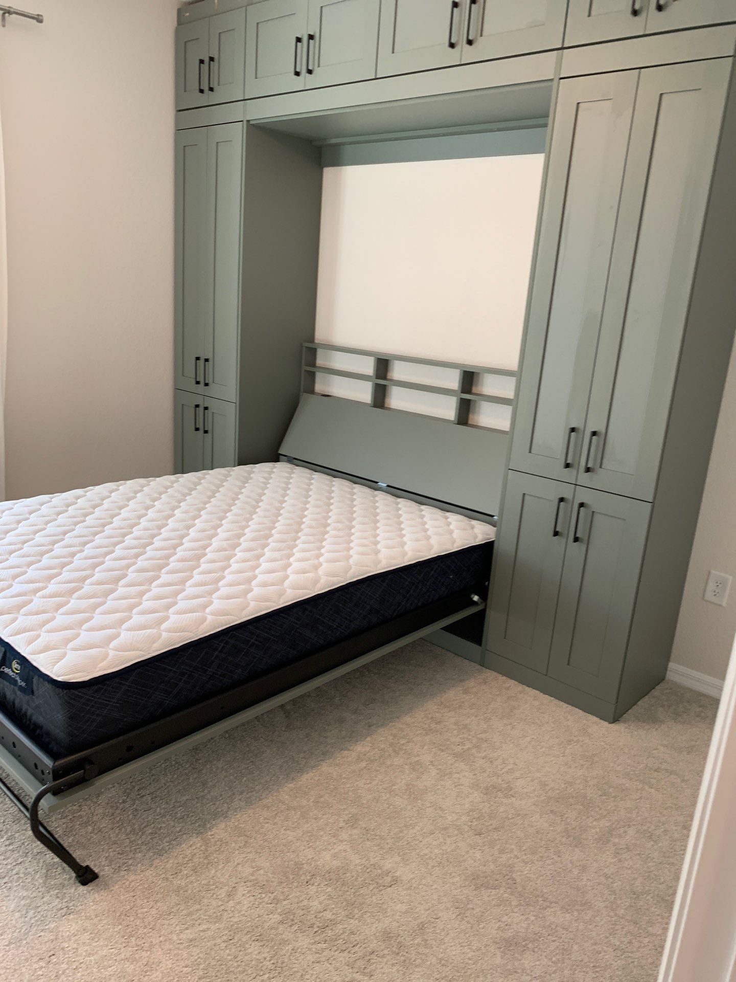 Celadon Murphy Bed with Wall Units by More Space Place