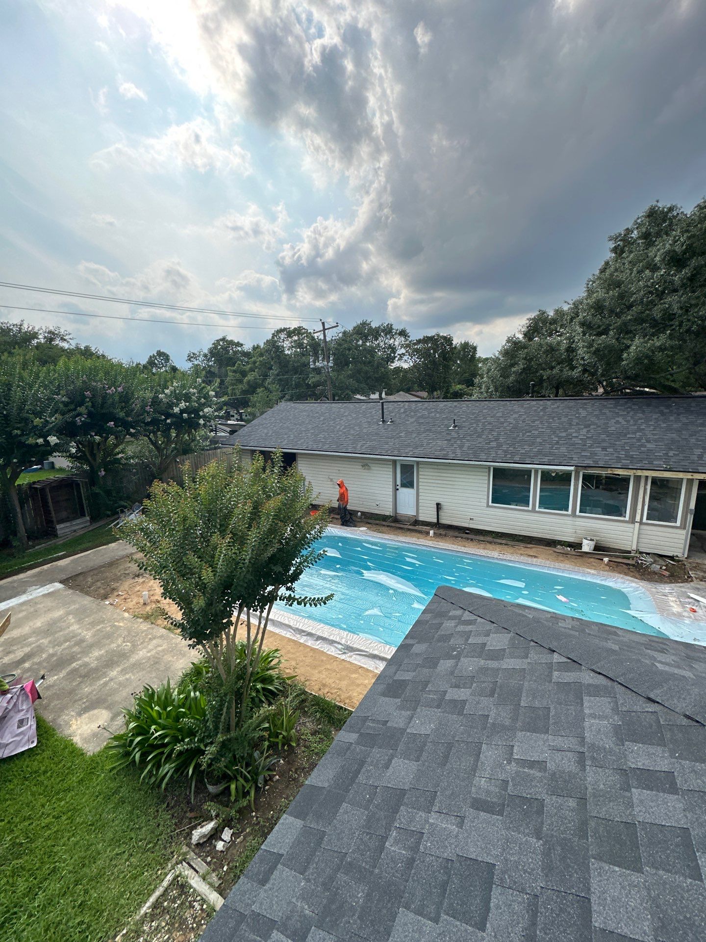 Project in Houston by Motion Roofing