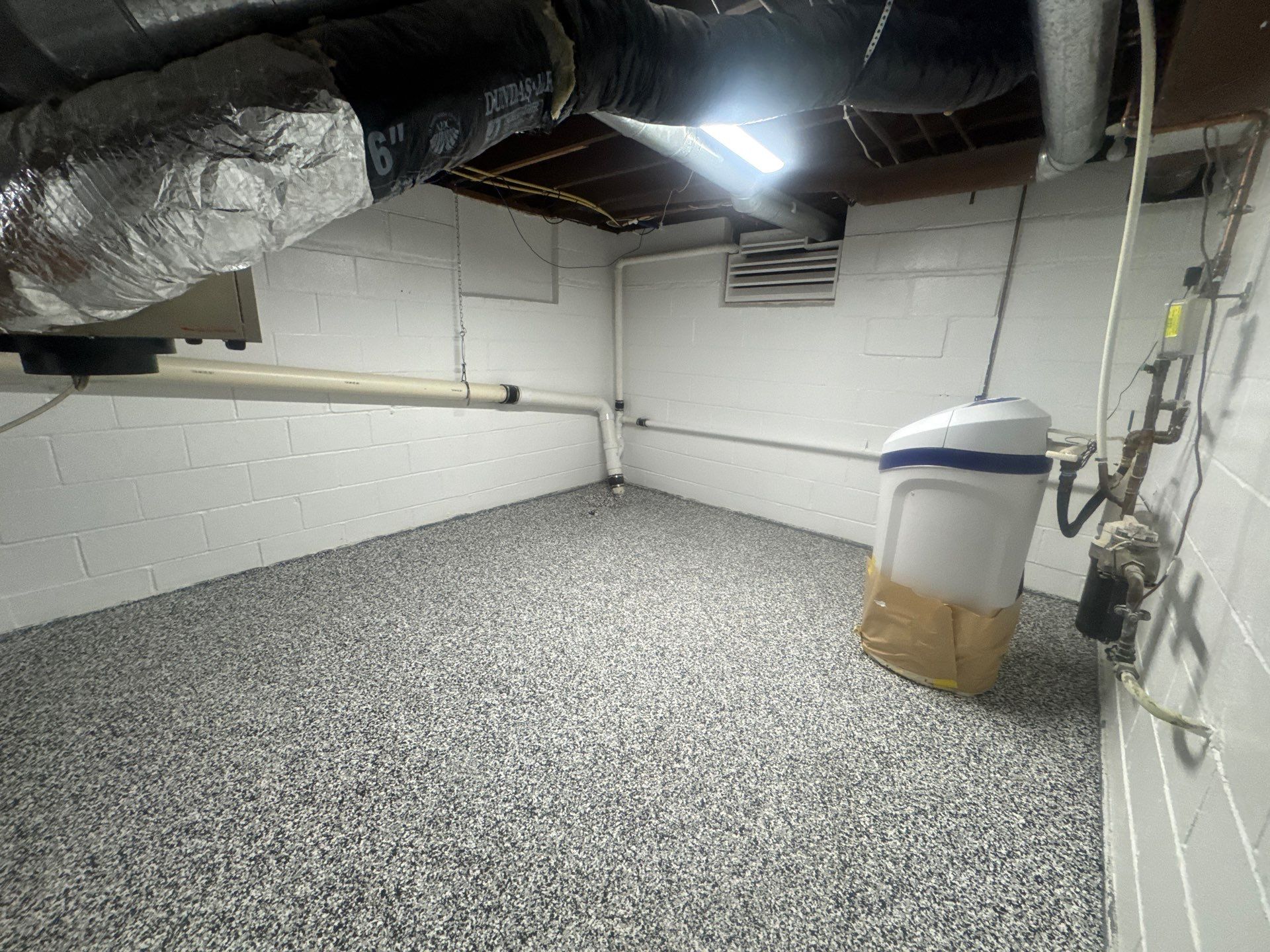 Repaint Walls and Apply Epoxy Flooring by Midwest Paint LLC