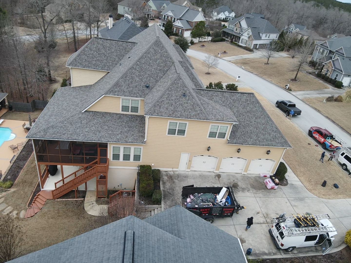 Residential Roofing Installation using Owens Corning by Inspector Roofing and Restoration