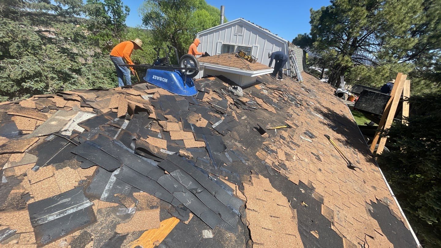 Architectural Shingle Roof Replacement with gutters and downspouts for Edgewood Home by Doyle Roof Masters Inc