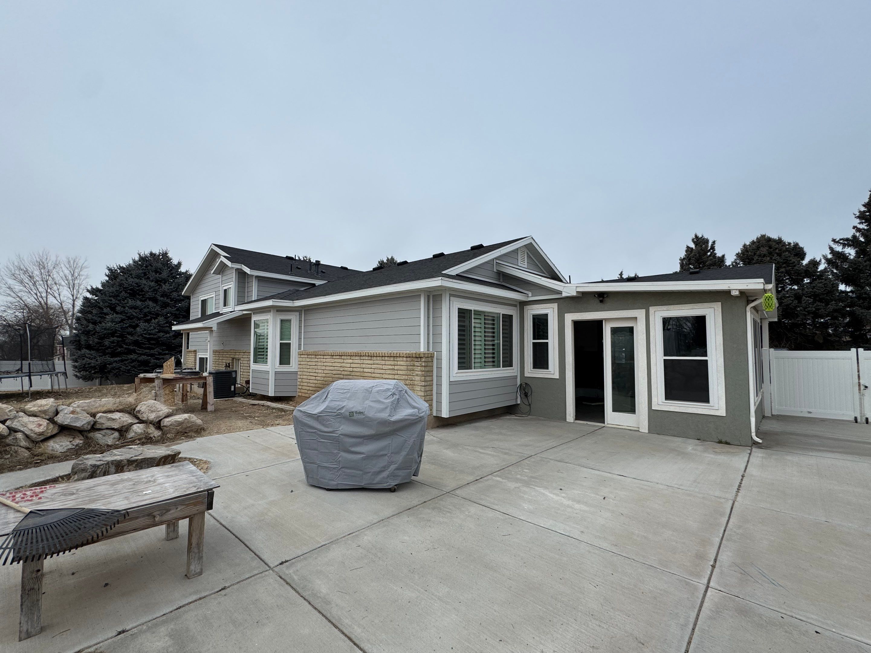 Ogden | Thermal Hardie Upgrade with Mixed Profiles | Pearl Gray by Ideal Siding Utah