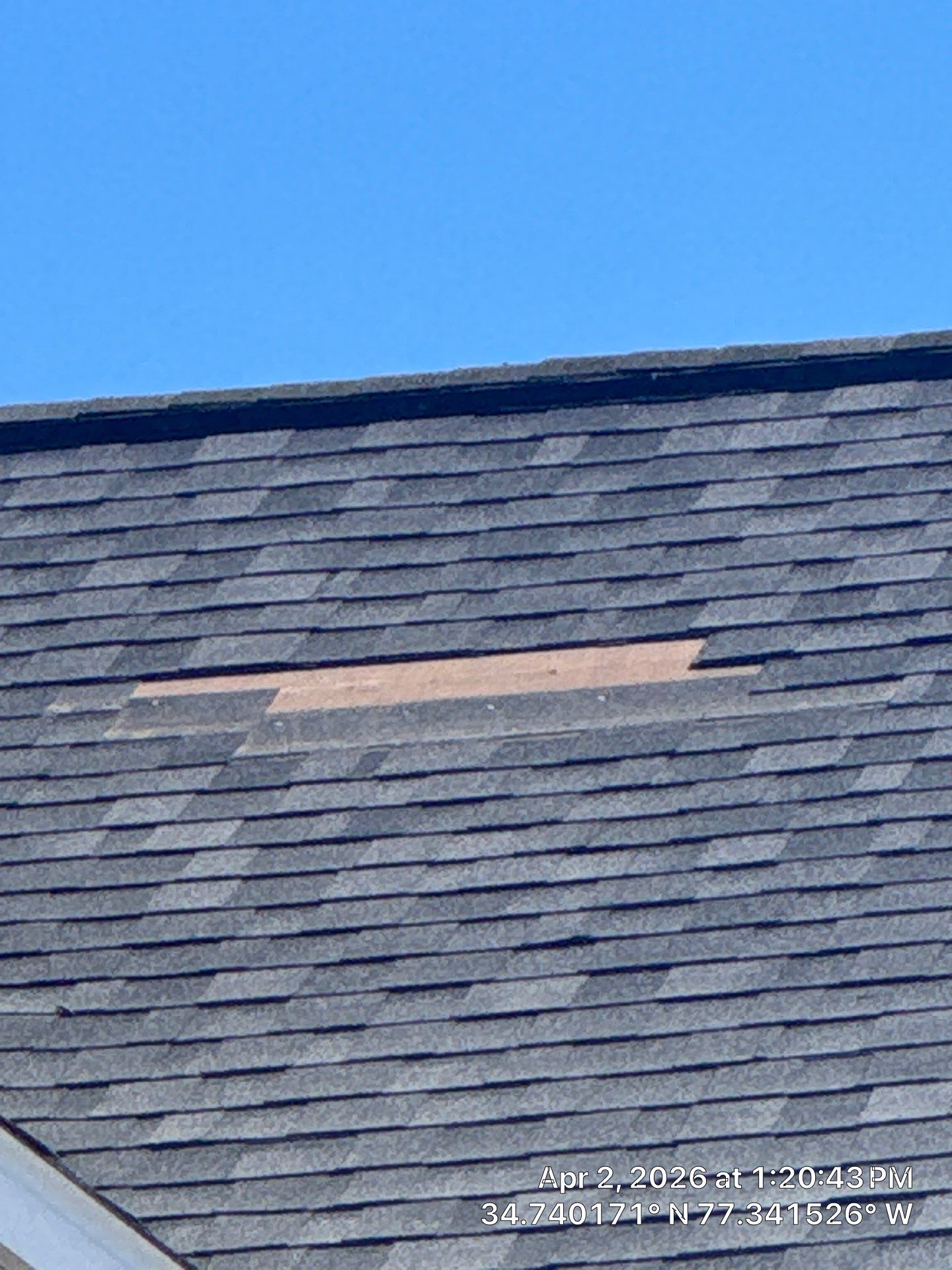 Excuse me ma'am - you're missing shingles! by North Carolina Roofs