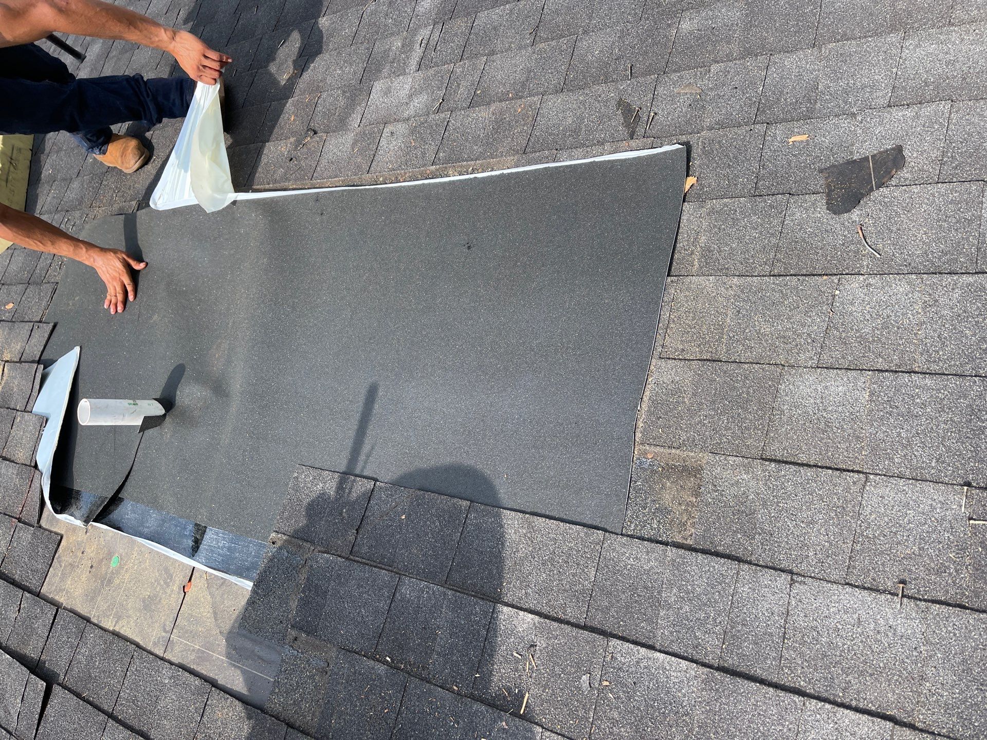 Hail Damage using Owen's Corning Duration (Lifetime) Shingles by Roof Repair Company