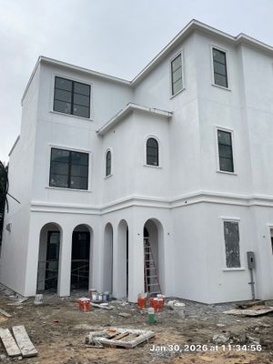 Elevated in the Galleria: Refined Stucco and Foam Accents