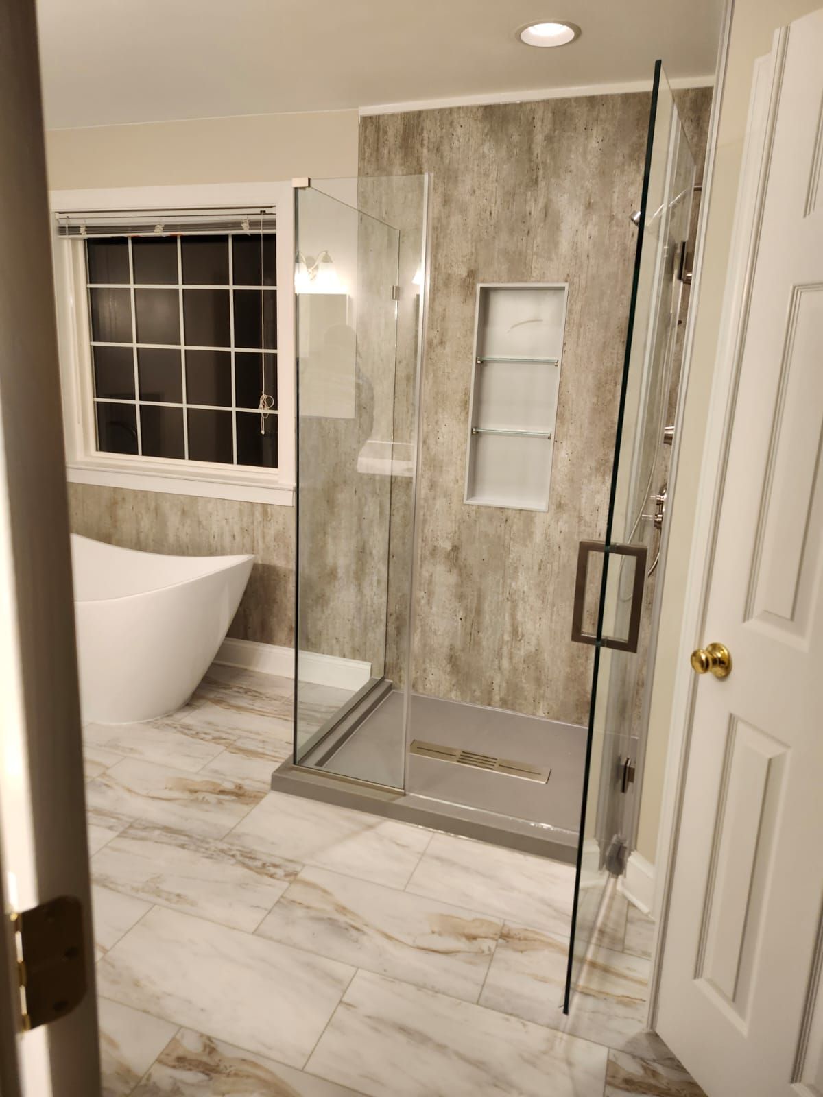 Complete master bathroom remodel/Full window replacement by Window Depot of Annapolis