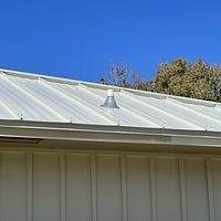 24ga 1.5" Mechanical Seam Sandstone  by Total Roofing System The Metal Roof Experts