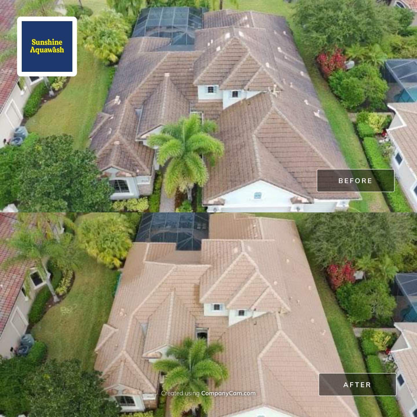 Tile Roof, Gutter & Pool Cage Cleaning – Lakewood Ranch Country Club, Lakewood Ranch, FL by Sunshine AquaWash