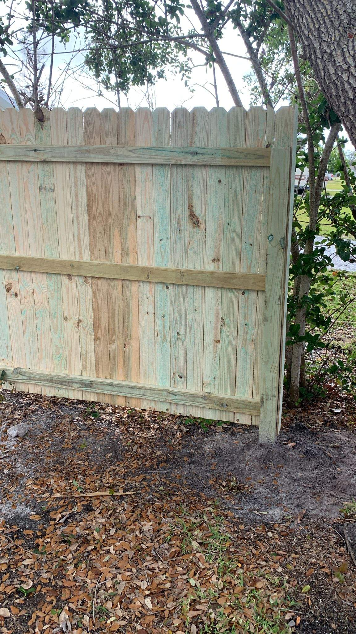 Pressure-Treated Wood Privacy Fence Repair in North Fort Myers by True Fence LLC