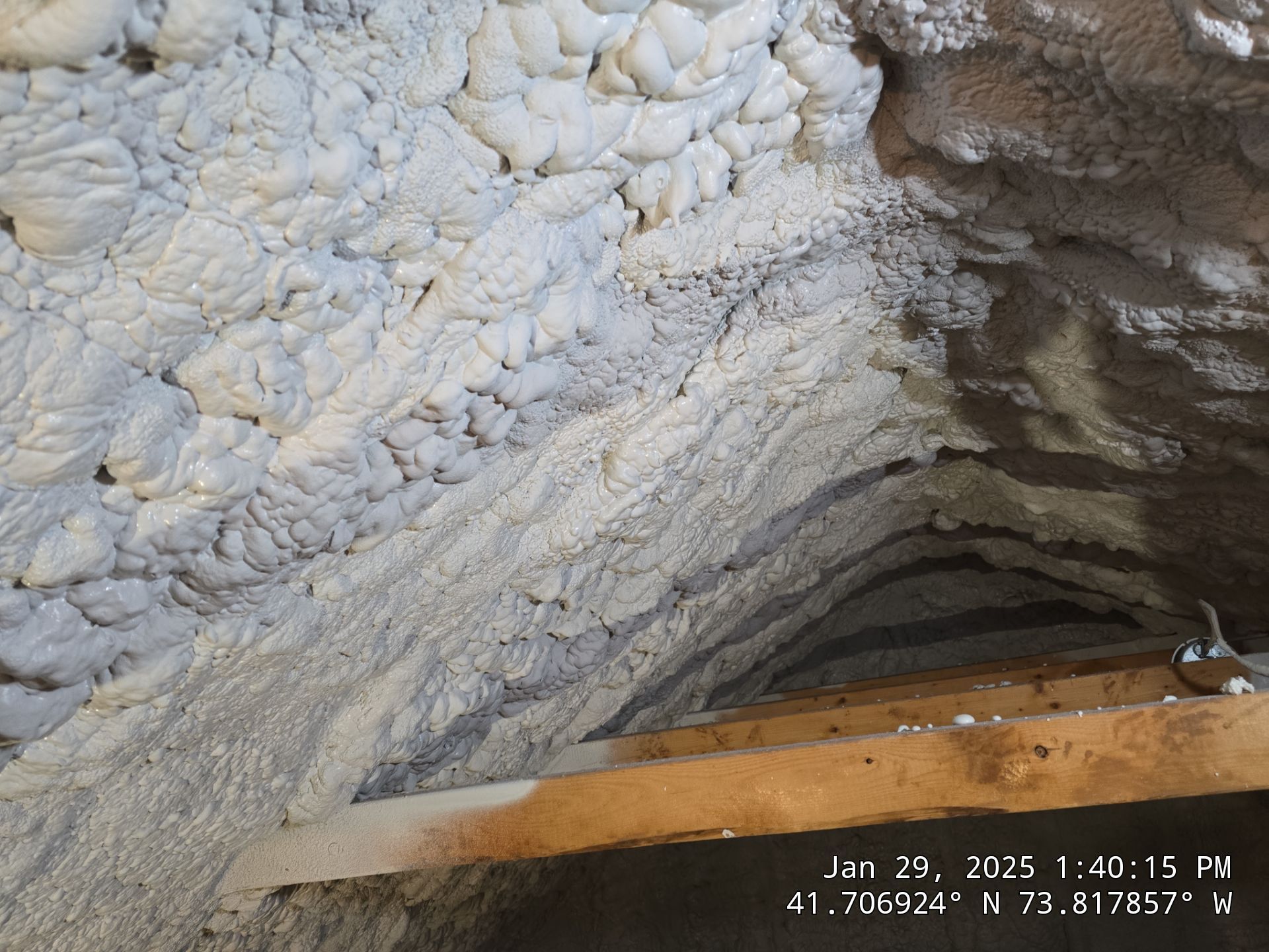 Attic Insulation using open cell spray foam by NYS Foam & Energy